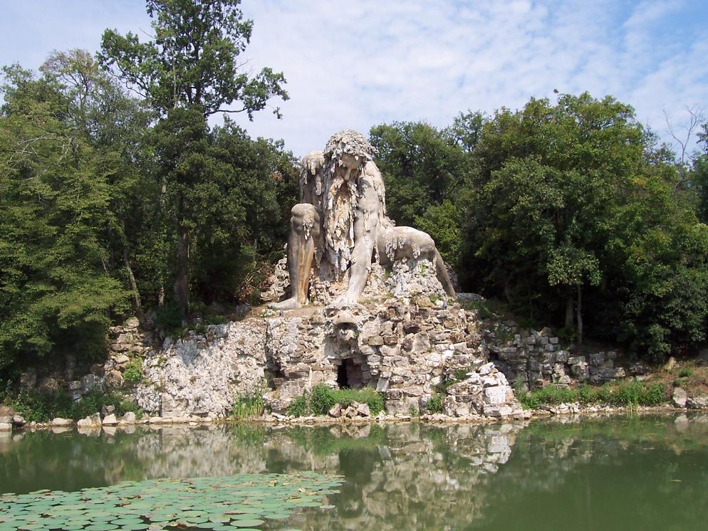 Colosse de l’Apennin, sculpture de Jupiter par Jean Bologne